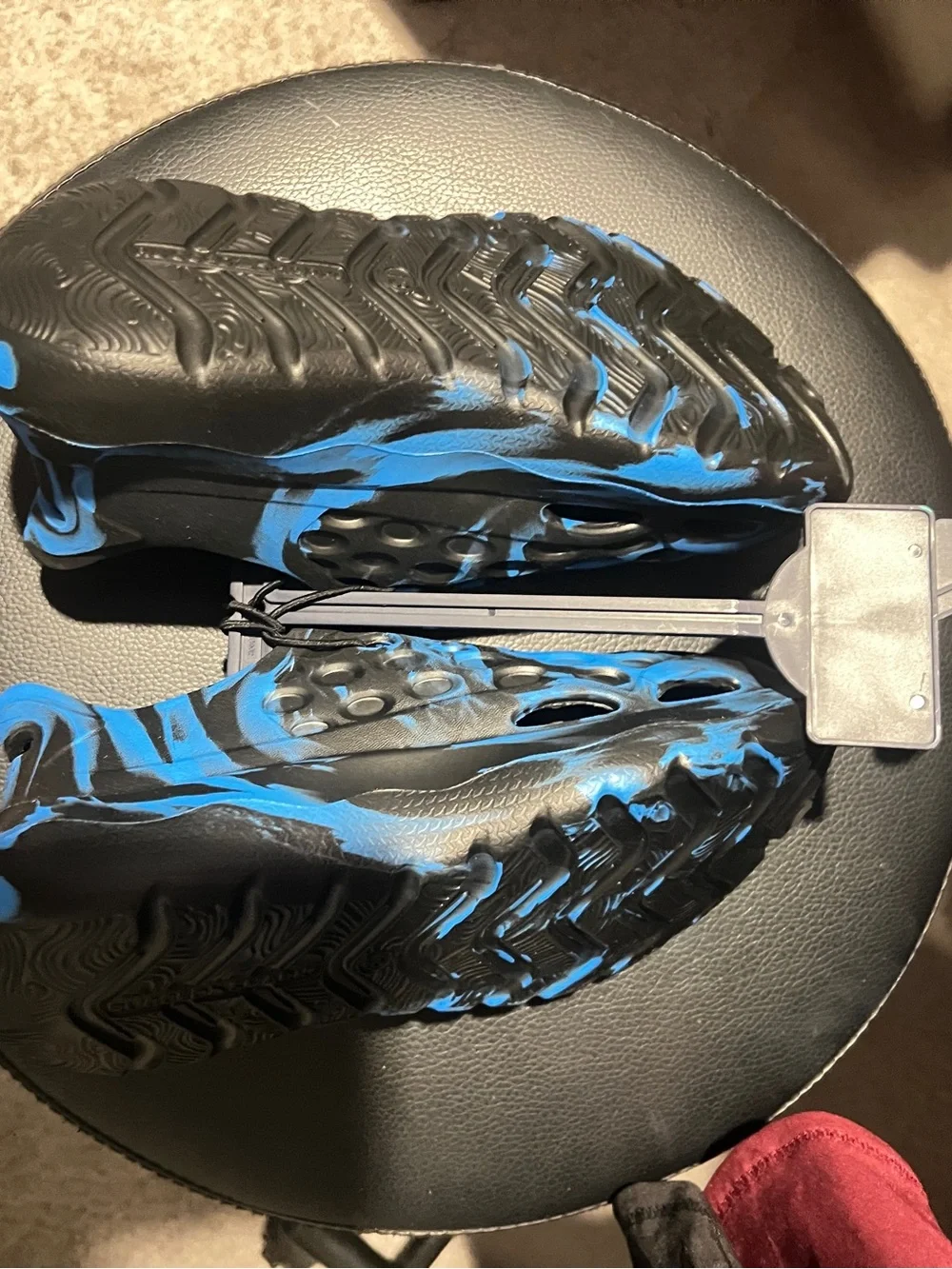 Rugged Shark Kids’ Blue & Black Water Shoes - Slip-On Swim Clogs